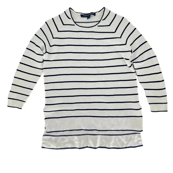 French Connection Ribbed cotton nautical sailor sweater - Picture 3 of 8